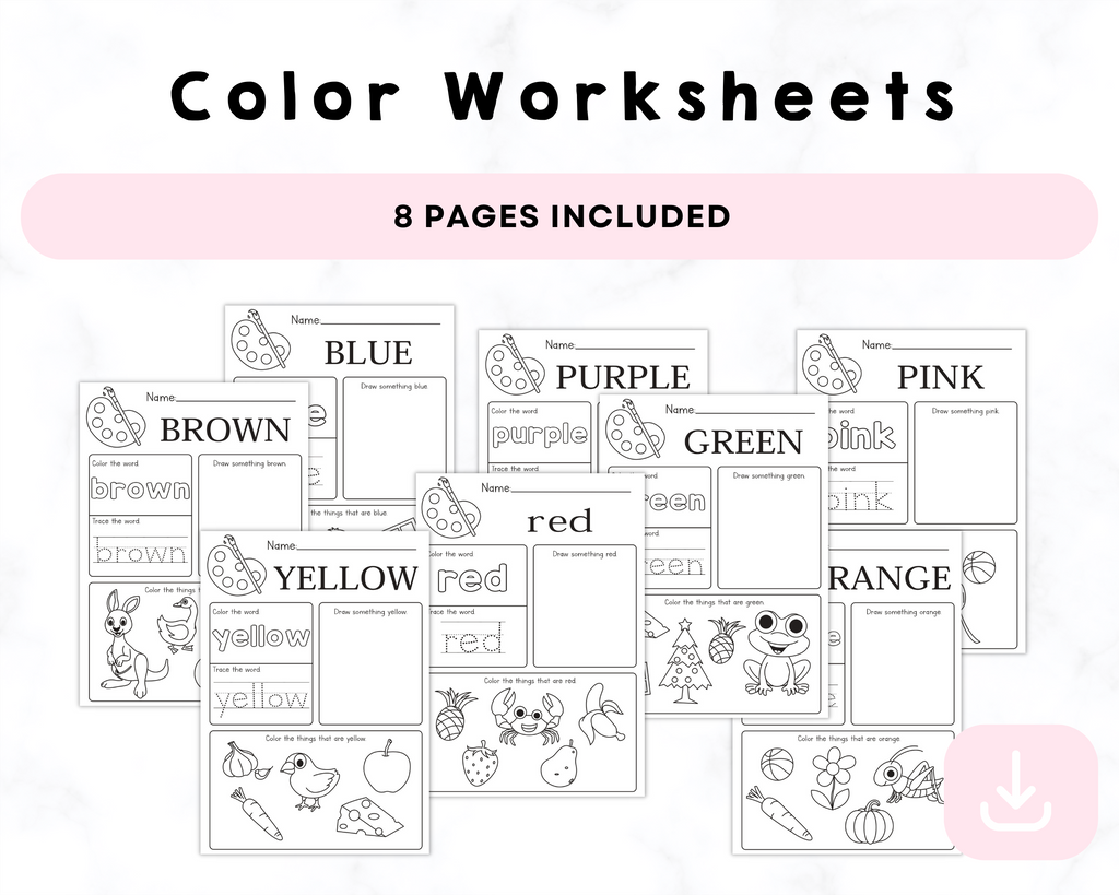 Color Worksheet Printable