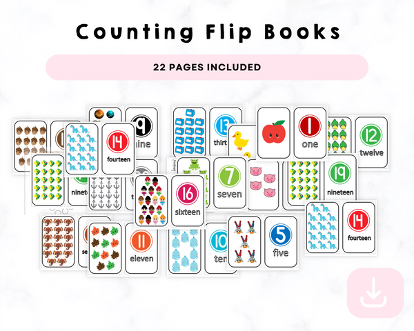 Printable Counting Flip Book
