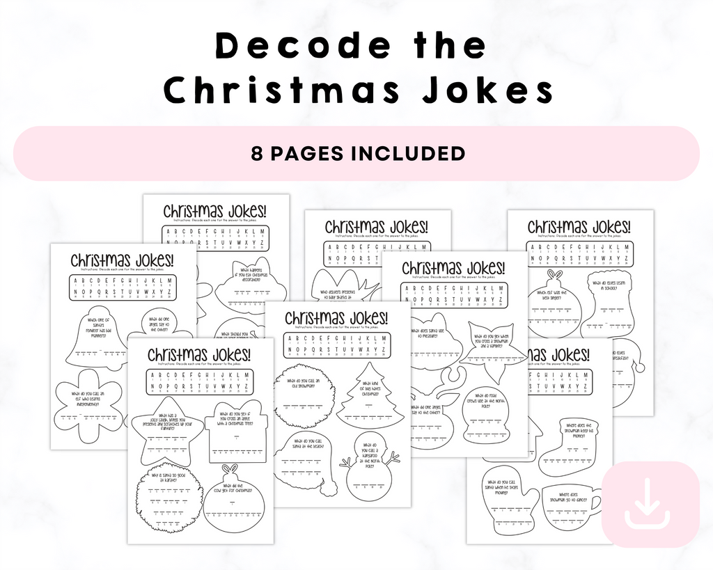 Decode The Christmas Joke Printable