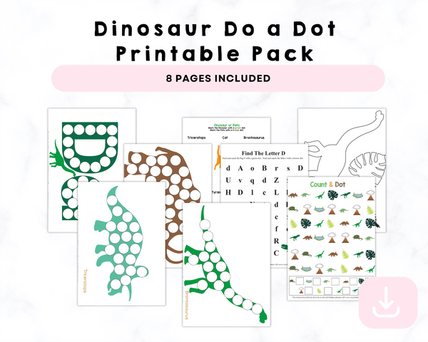 Dinosaur Do a Dot Printable Pack