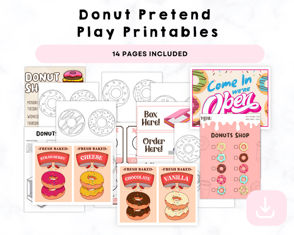 Donut Pretend Play Printables