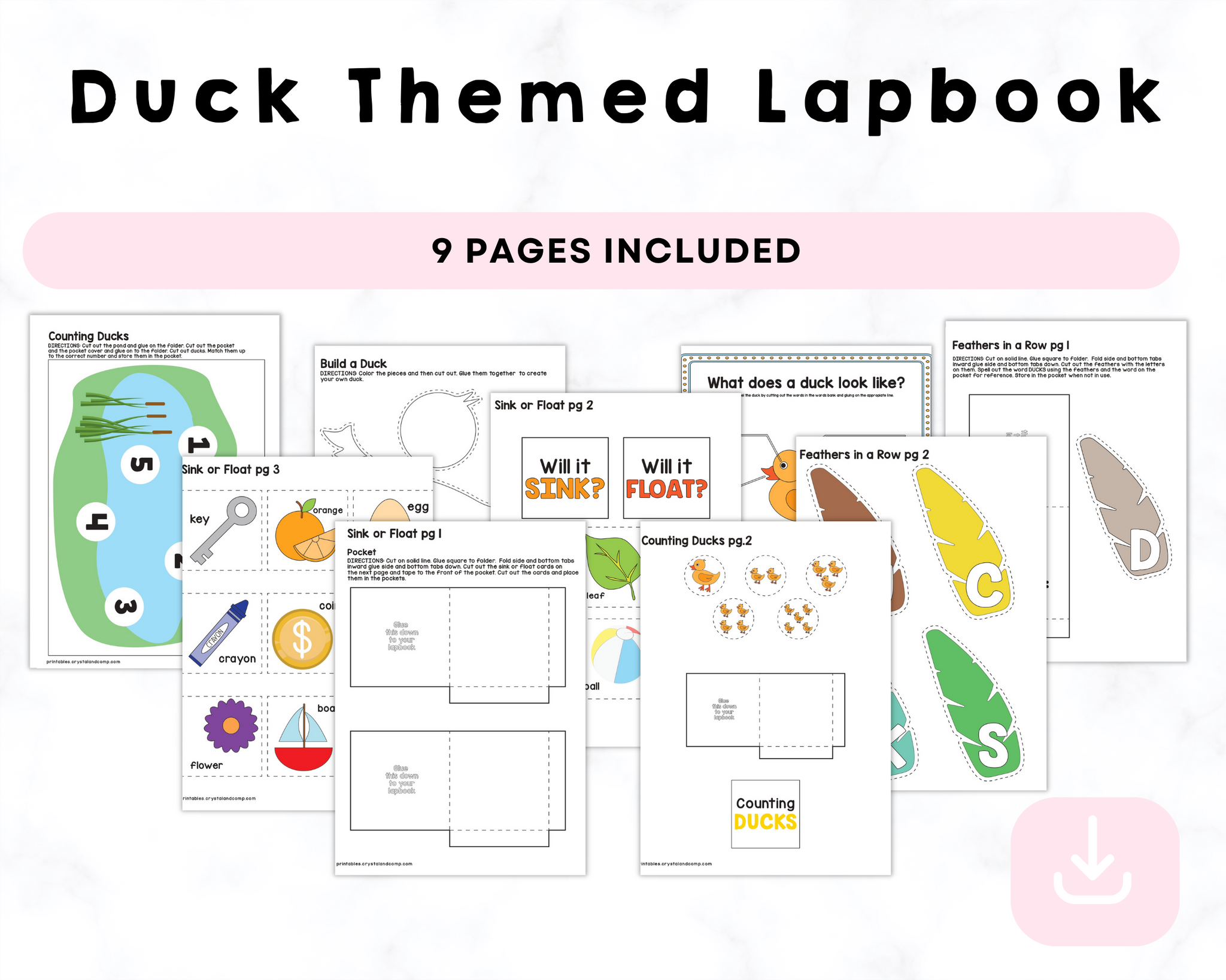 Duck Themed Lapbook Printable CrystalandComp duck-themed-lapbook-printable-crystalandcomp