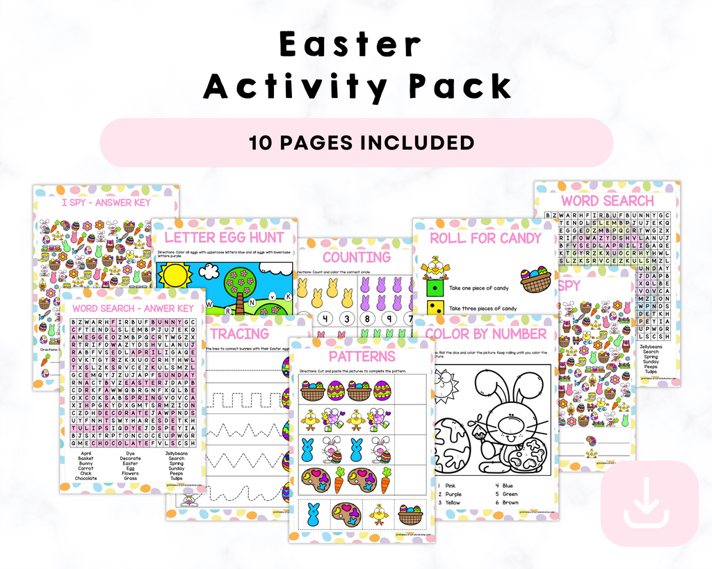Easter Activity Pack Printables