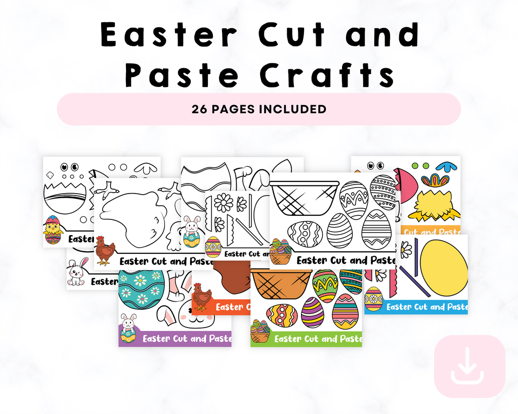Printable Easter Cut and Paste Crafts