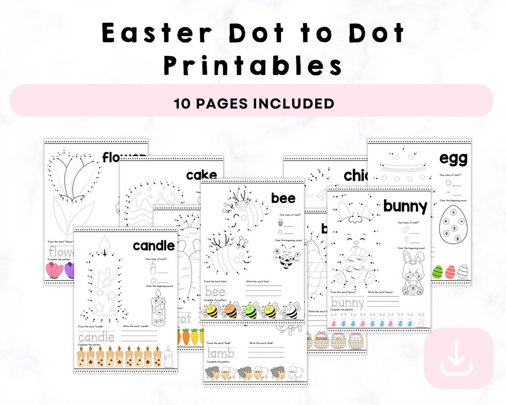 Easter Dot to Dot Printables