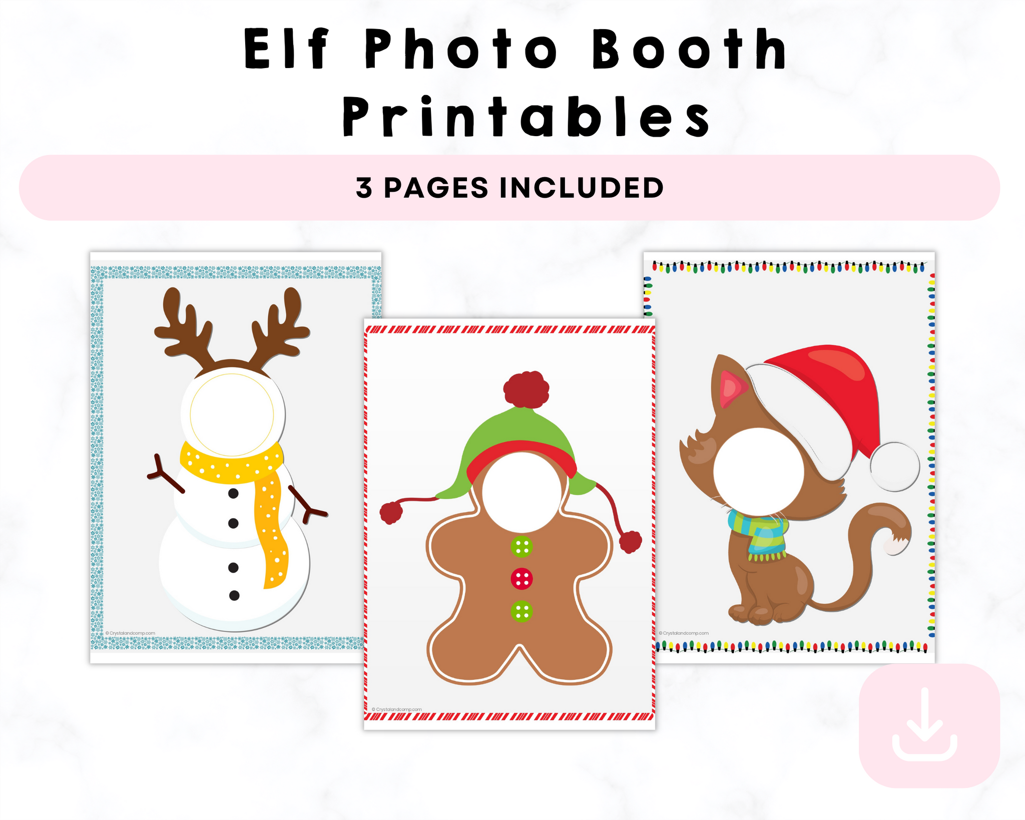 Elf Photo Booth Printables – CrystalandComp