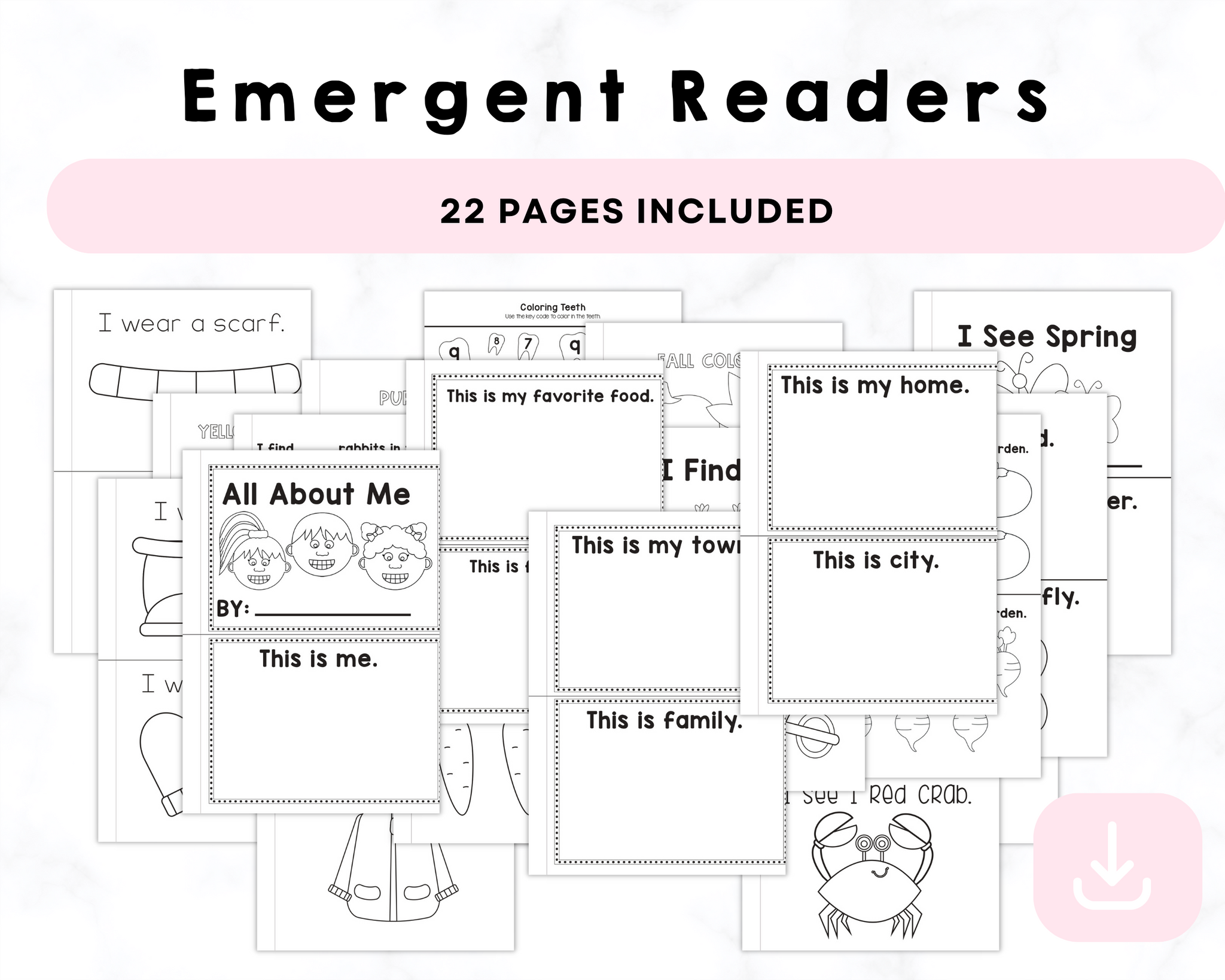 Emergent Readers Printables – CrystalandComp