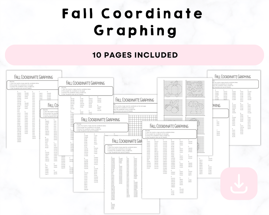 Fall Coordinate Graphing Printable