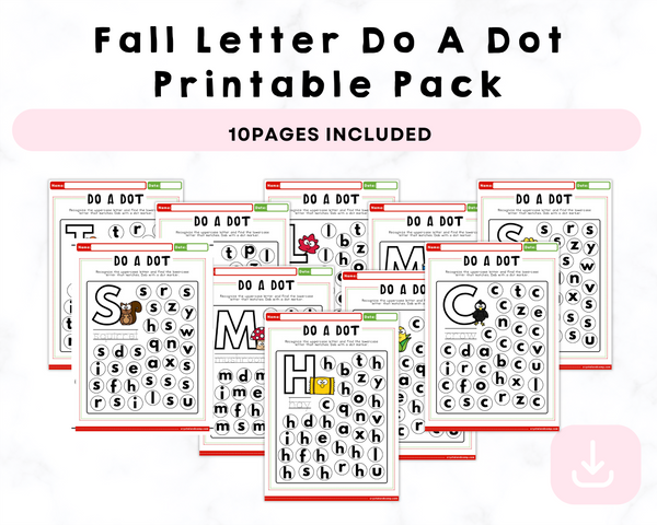 Fall Letter Do A Dot Printable Pack