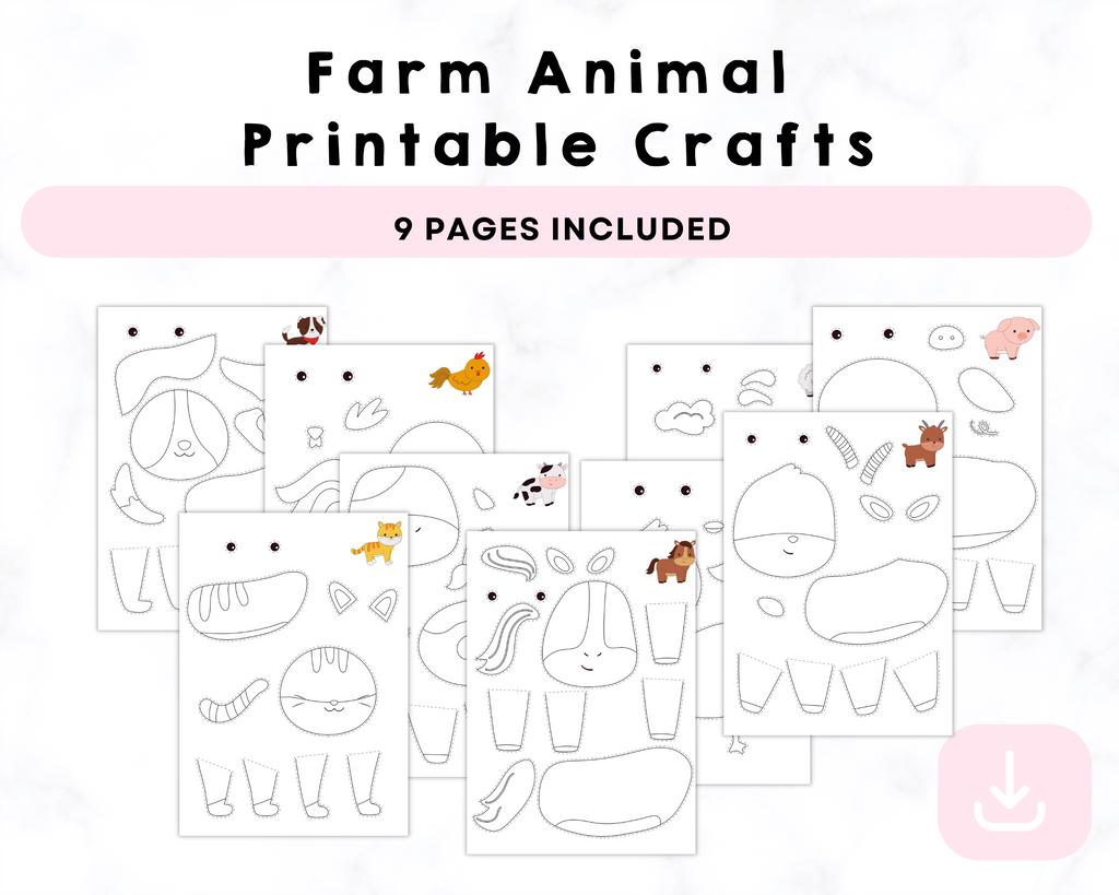 Farm Animal Printable Crafts