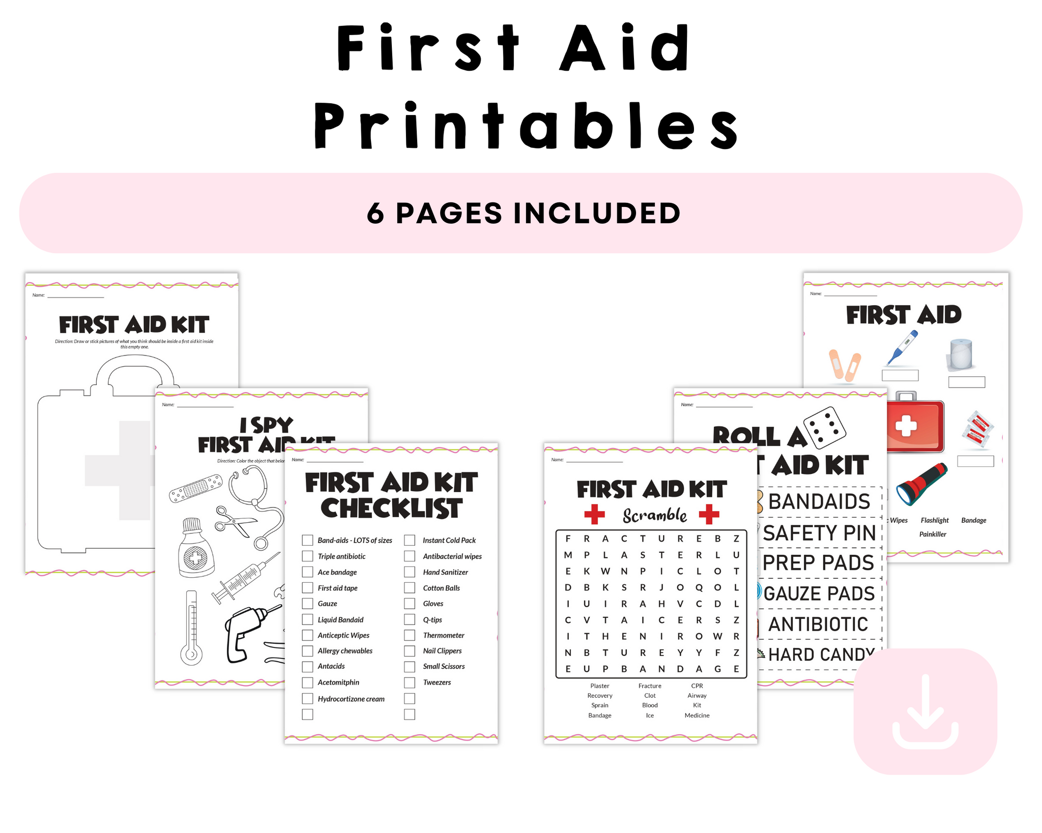First Aid Printable CrystalandComp
