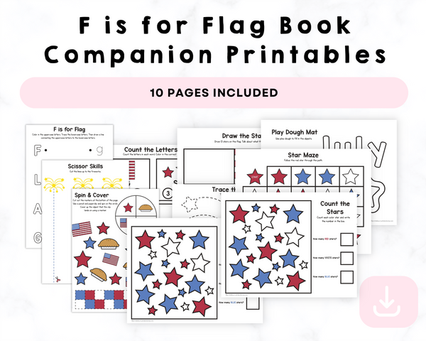 F is for Flag Book Companion Printables