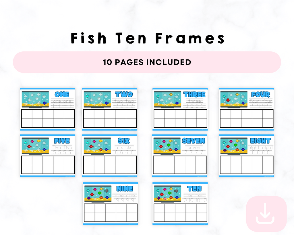 Printable Fish Ten Frames – CrystalandComp