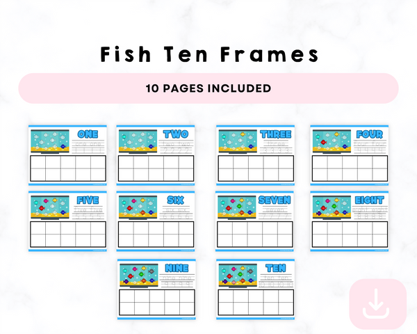 Printable Fish Ten Frames