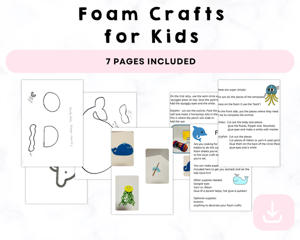 Foam Crafts for Kids Printable