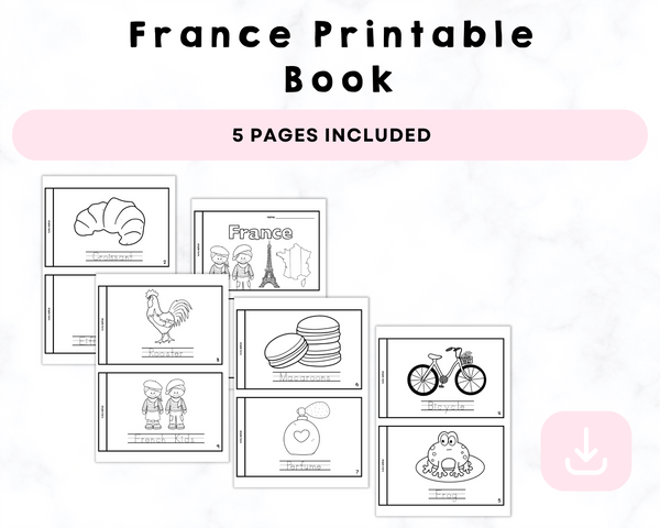 France Printable Book