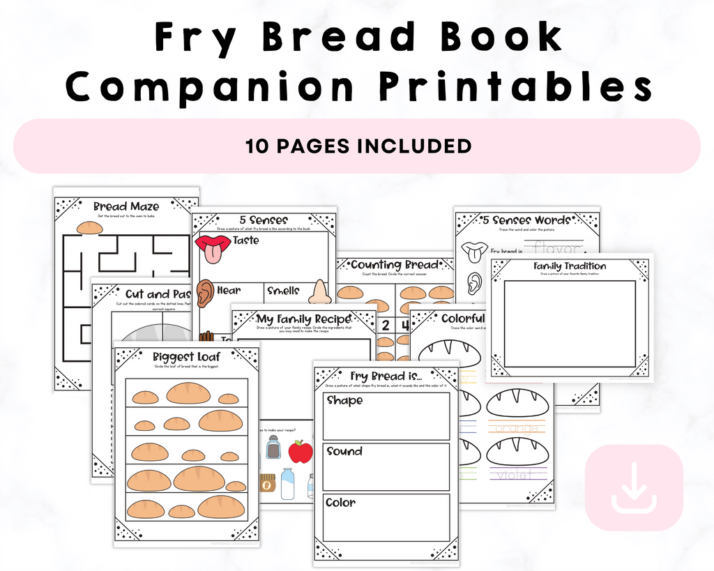 Fry Bread Book Companion Printables