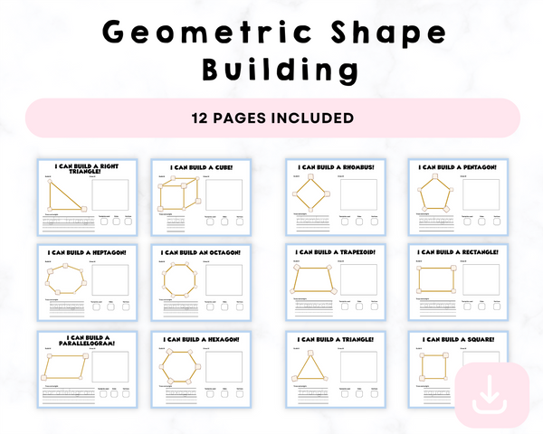 Geometric Shape Building Printables