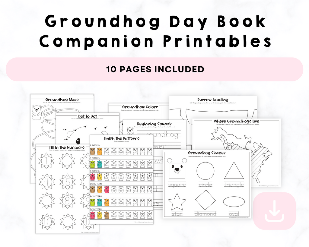 Groundhog Day Book Companion Printables