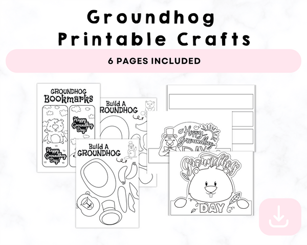 Groundhog  Printable Crafts