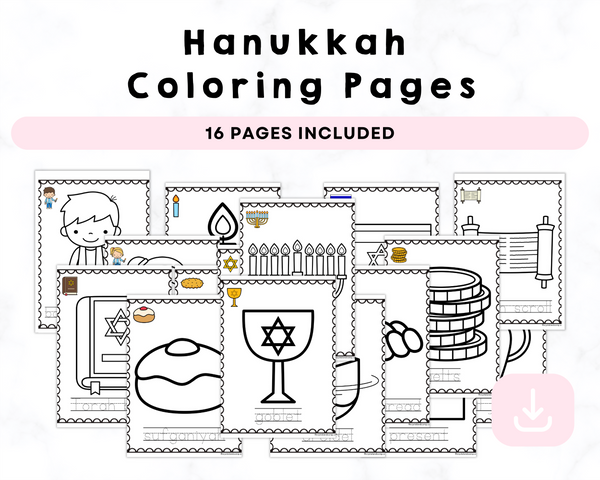 Hanukkah Printable Coloring Pages