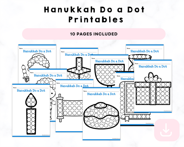 Hanukkah Do a Dot Printables
