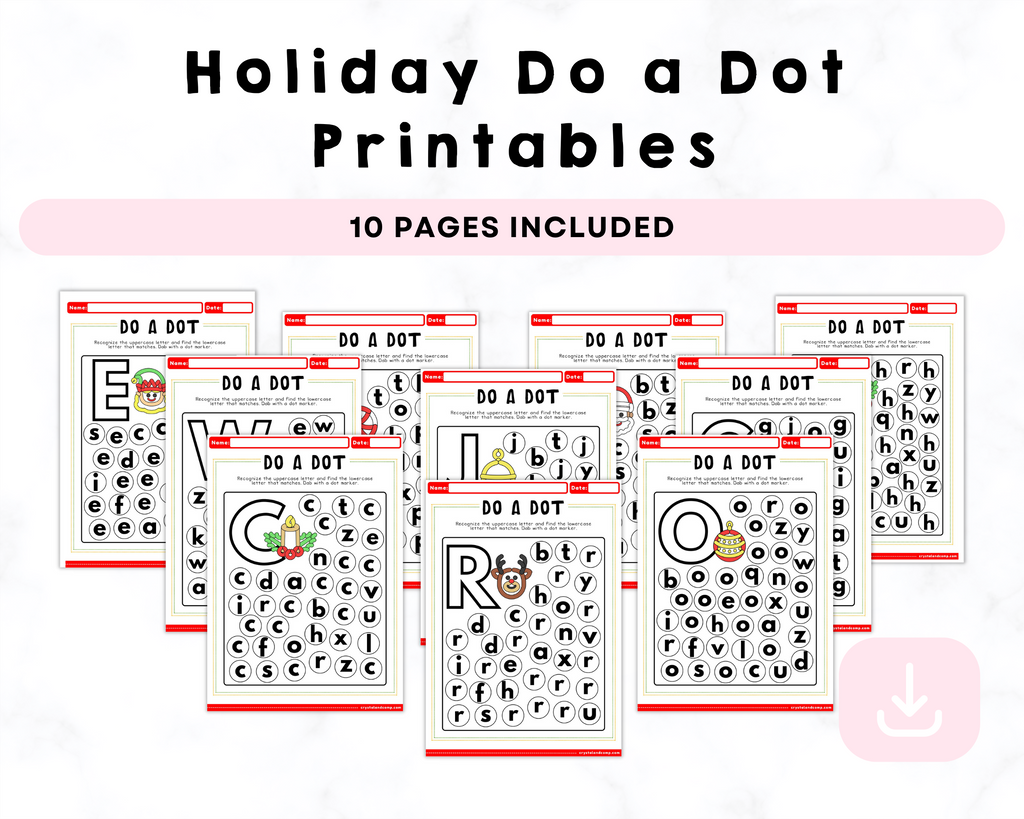 Holiday Do a Dot Printables