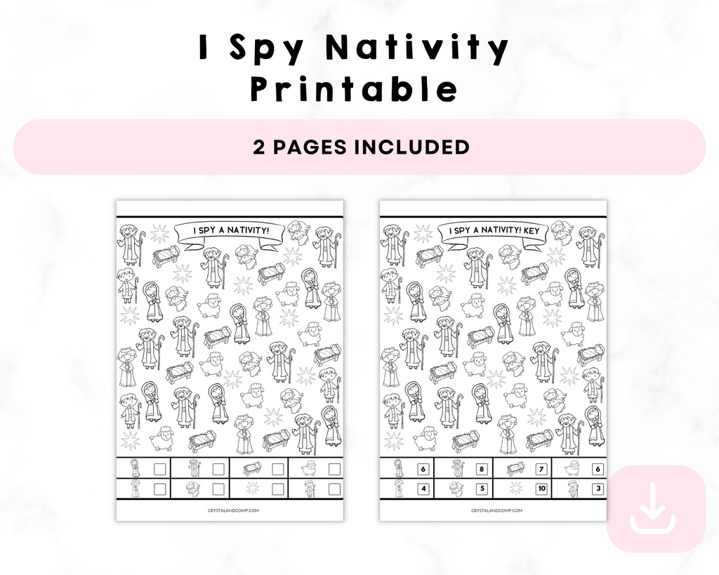I Spy Nativity Printable