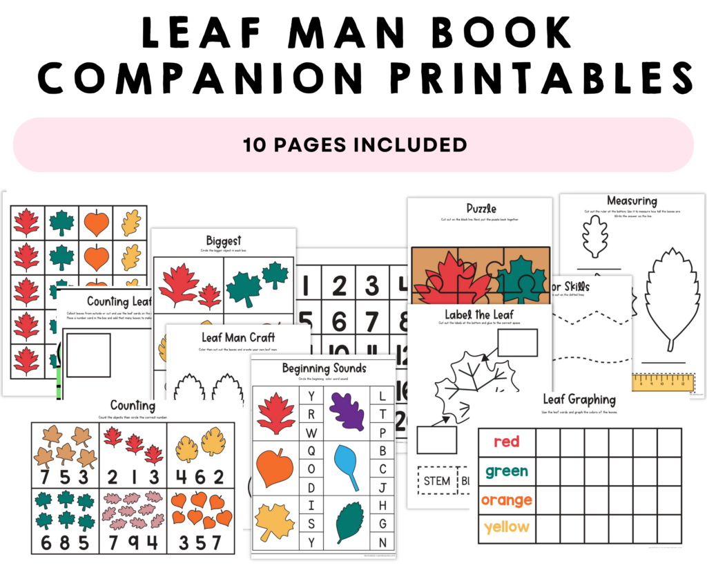 Leaf Man Book Companion Printables