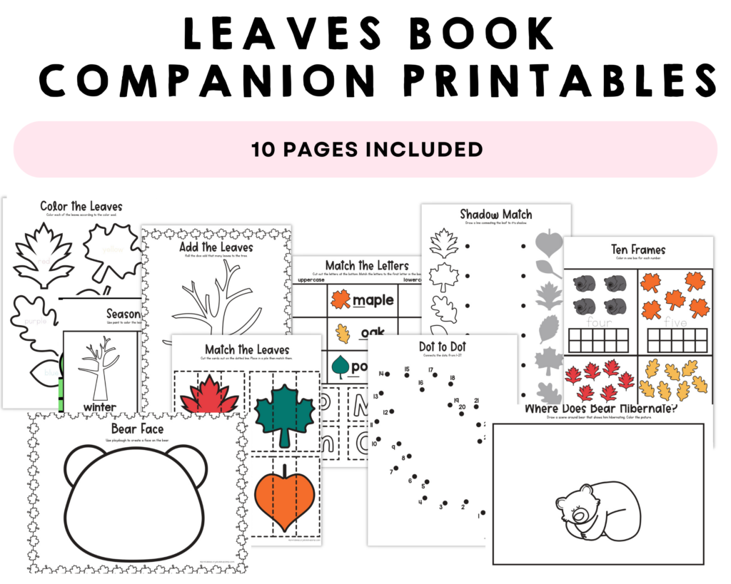 Leaves Book Companion Printables