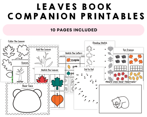 Leaves Book Companion Printables