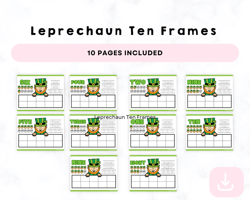 Leprechaun Printable Ten Frames