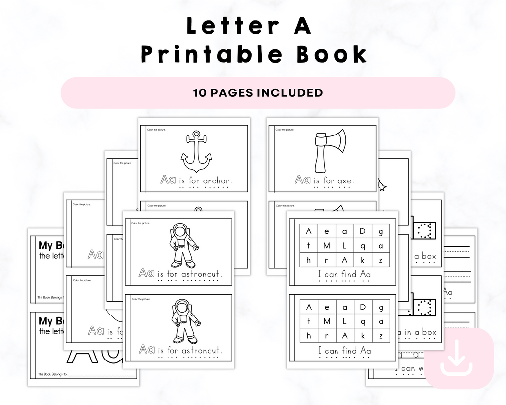 Letter A Printable Book