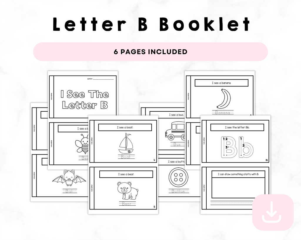 I See The Letter B Printable Book