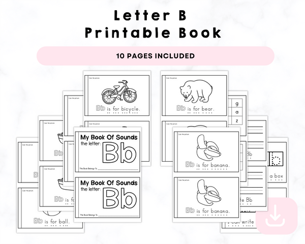 Letter B Printable Book