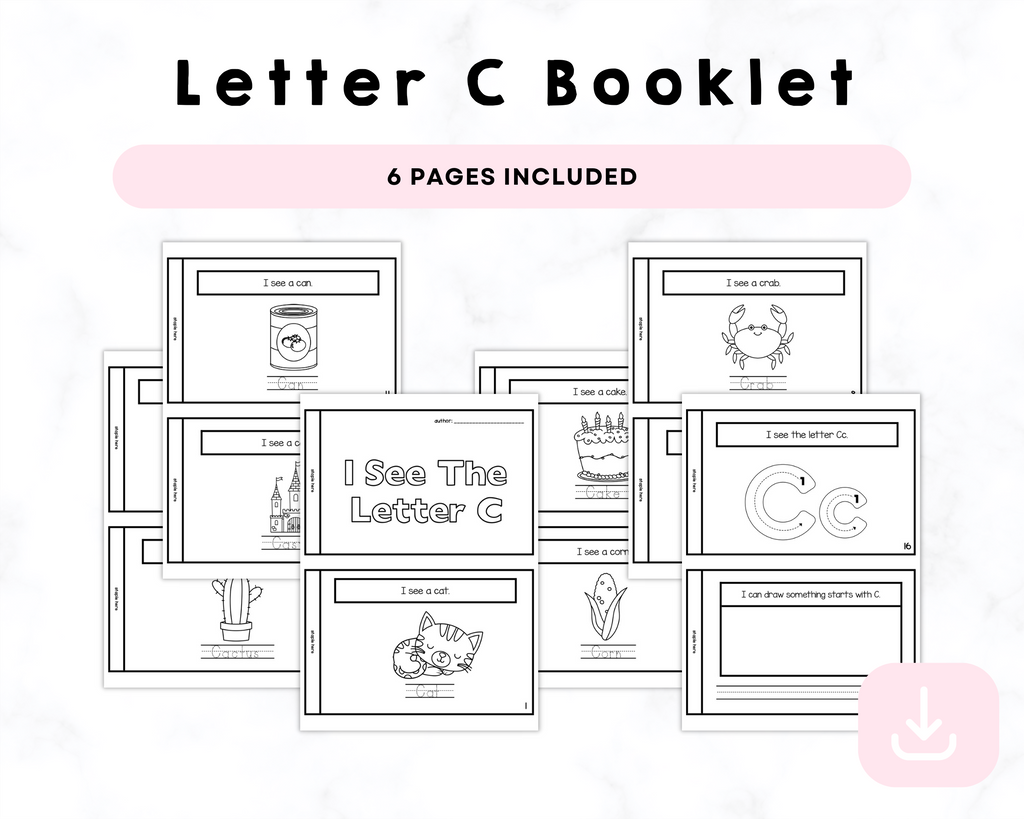 I See The Letter C Printable Book