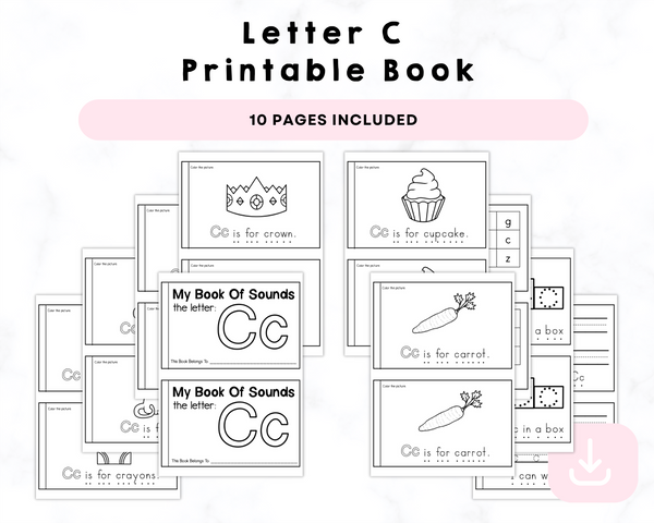 Letter C Printable Book