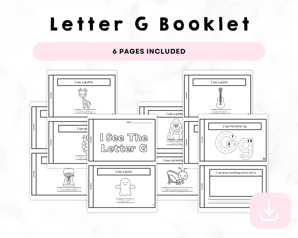 I See The Letter G Printable Book
