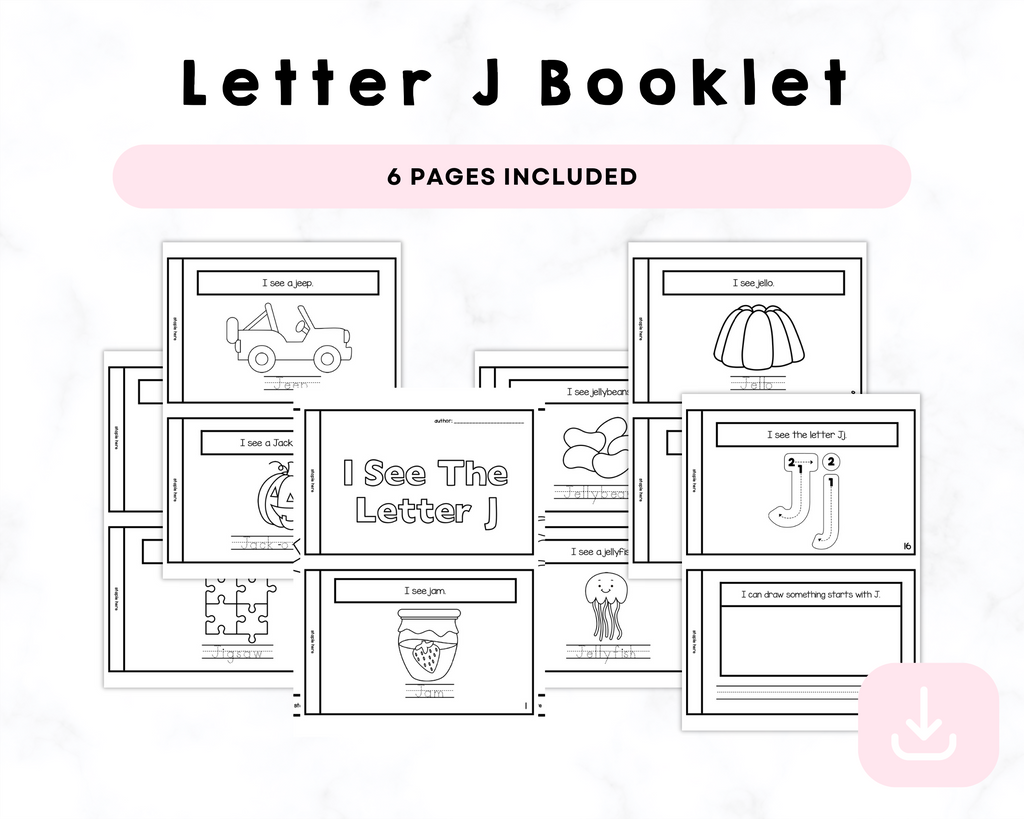 I See The Letter J Printable Book