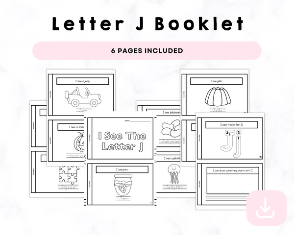 I See The Letter J Printable Book