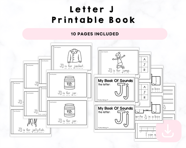 Letter J Printable Book