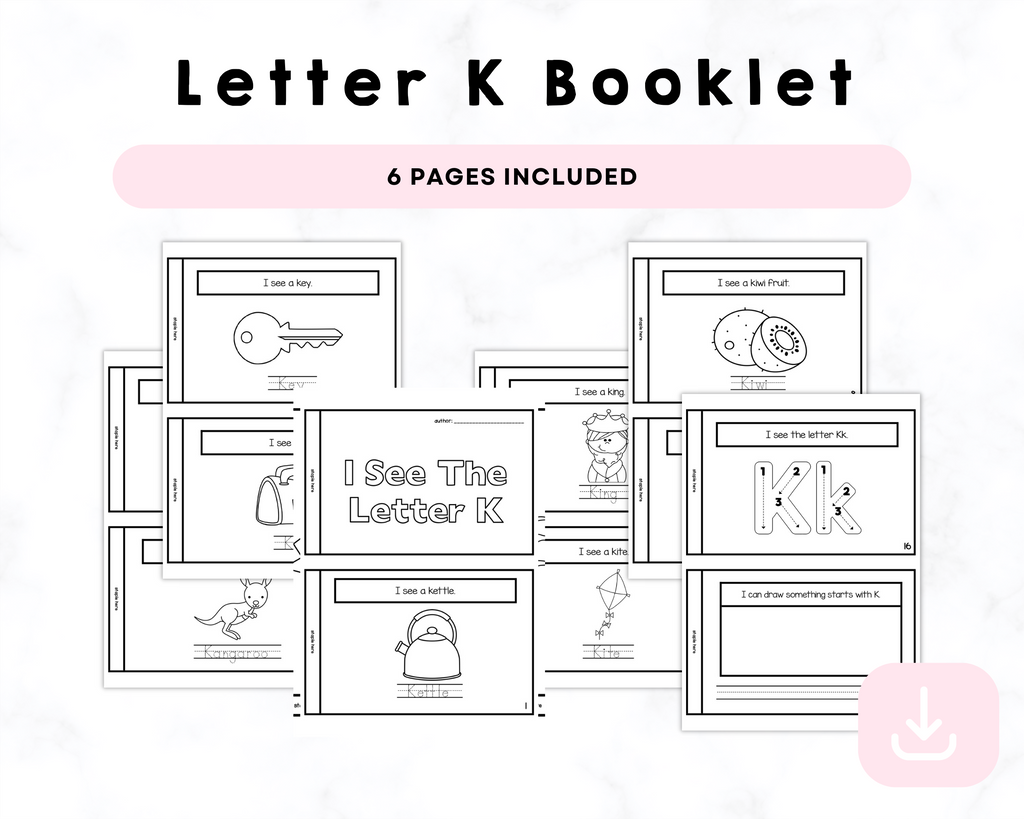 I See The Letter K Printable Book