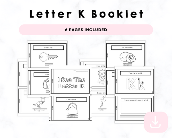 I See The Letter K Printable Book