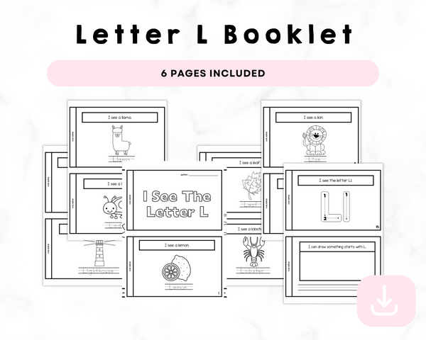 I See The Letter L Printable Book