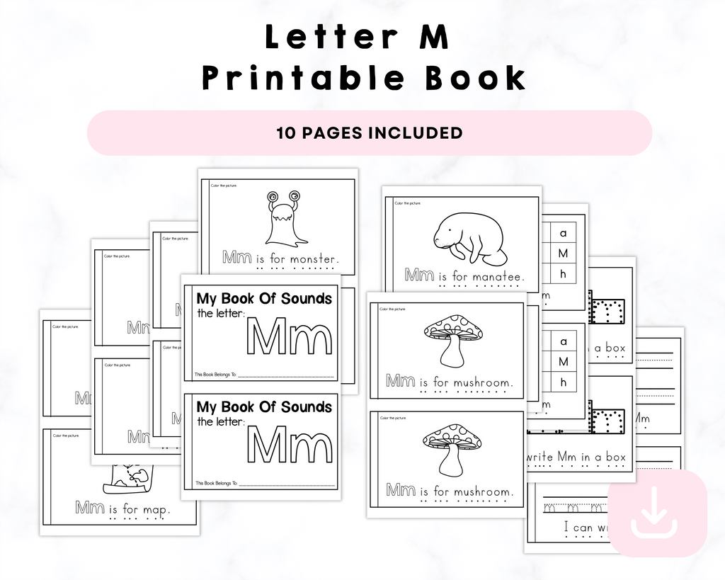 Letter M Printable Book