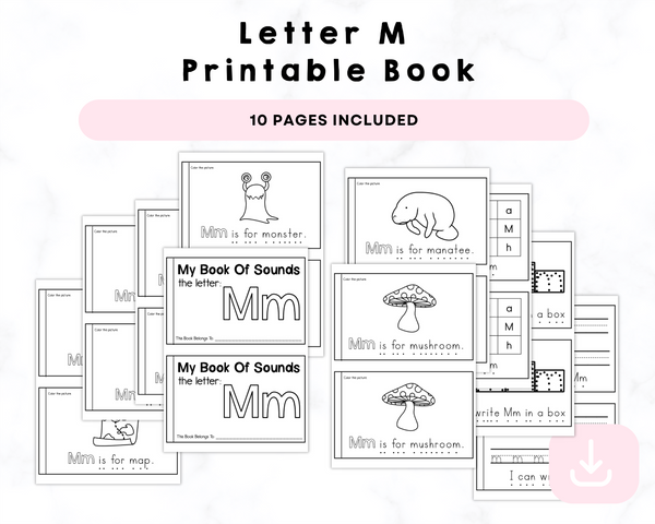 Letter M Printable Book
