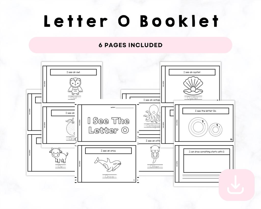 I See The Letter O Printable Book