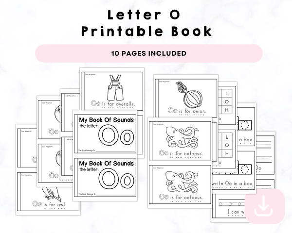 Letter O Printable Book