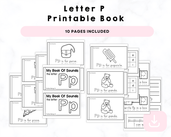 Letter P Printable Book