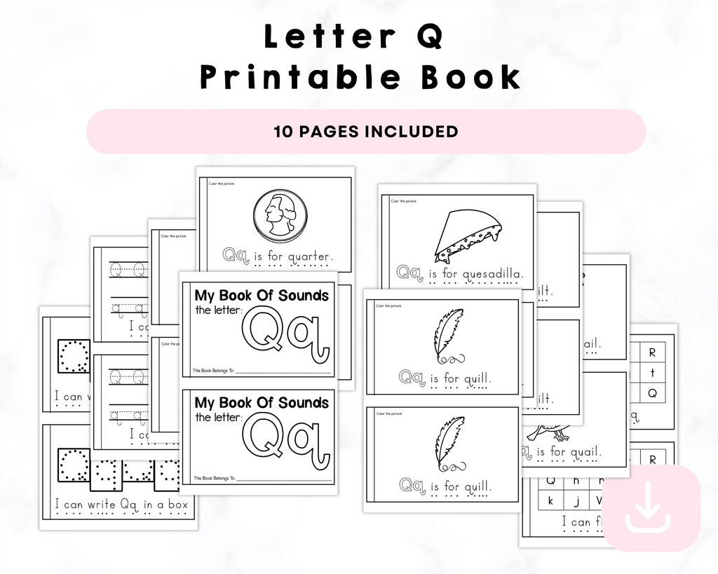 Letter Q Printable Books